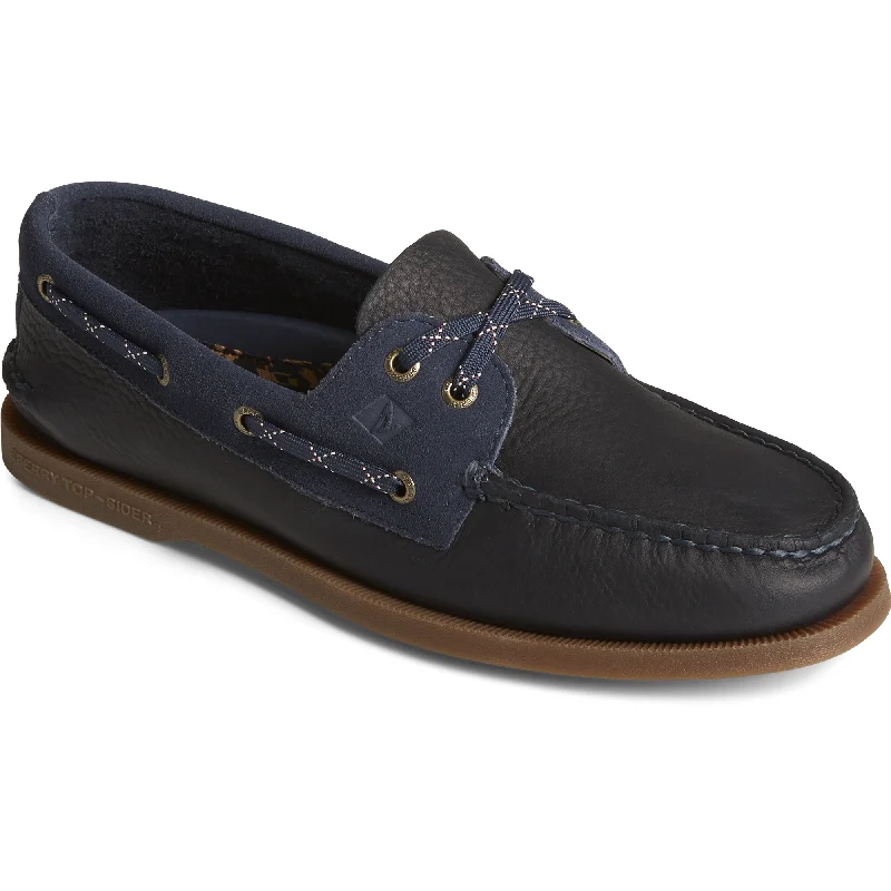 Men's Authentic Original Tumbled/Suede Boat Shoe - Navy (STS24532)