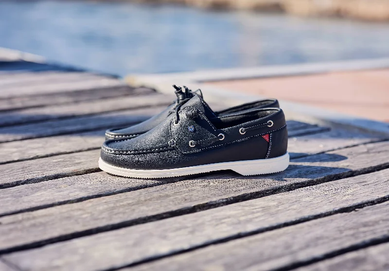 Admirals Boat Shoe - Navy