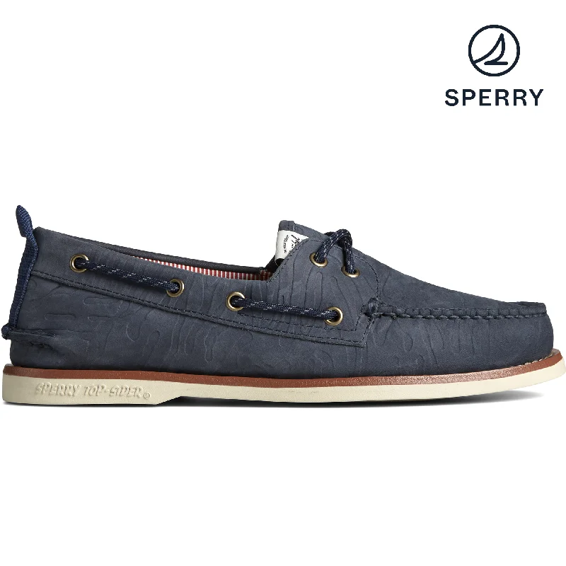 Sperry x Herschel Men's Authentic Original 2-Eye Boat Shoe - Navy (STS23909)