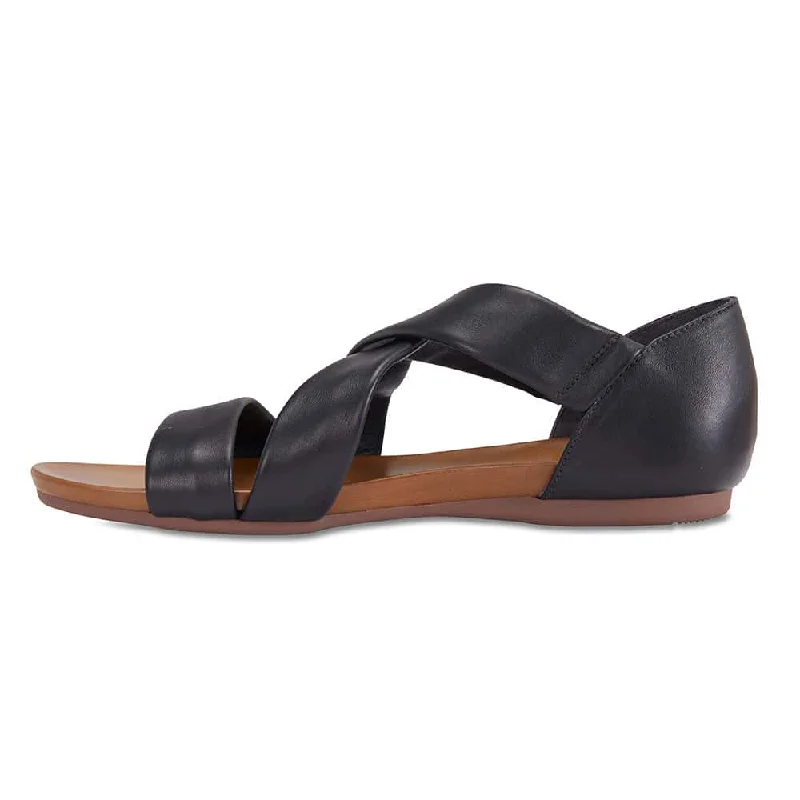 Abel Sandal in Black Leather