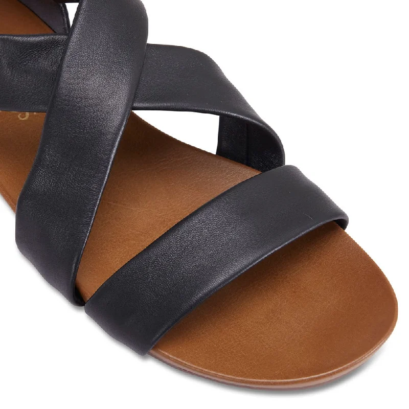 Abel Sandal in Black Leather