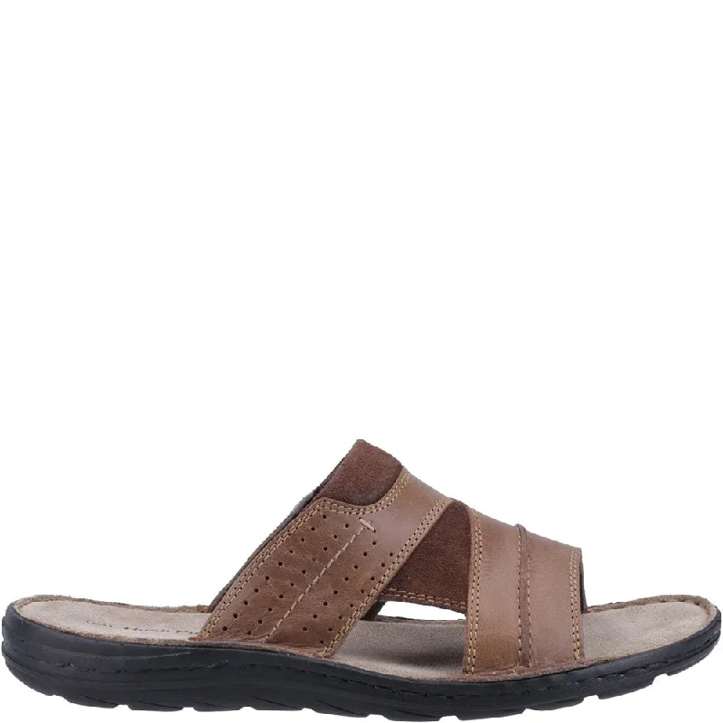 Tan Archer Mule Sandals