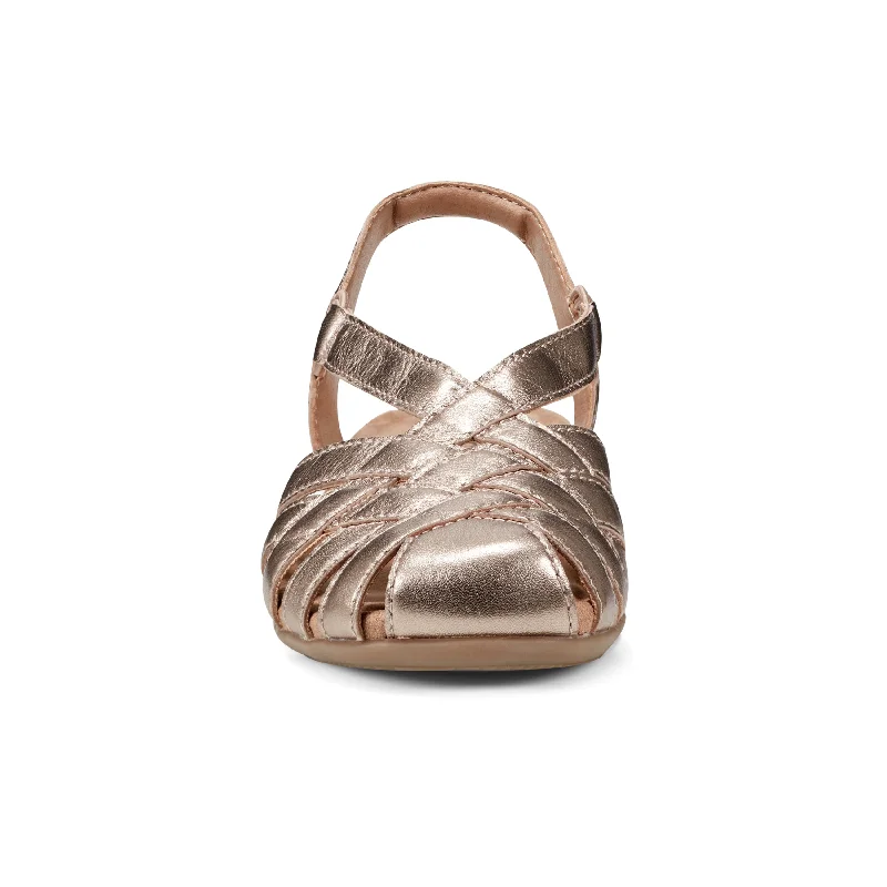 Berri Woven Casual Round Toe Slip-on Sandals