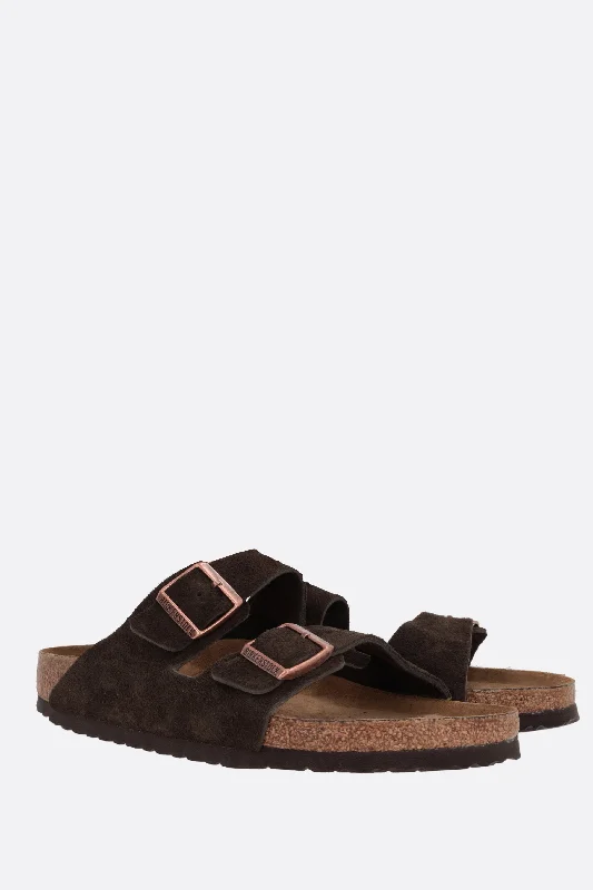 Arizona BS suede flat sandals (Narrow Fit)