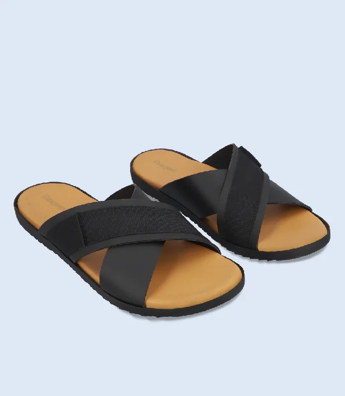 BM5537-BLACK-Men Slipper