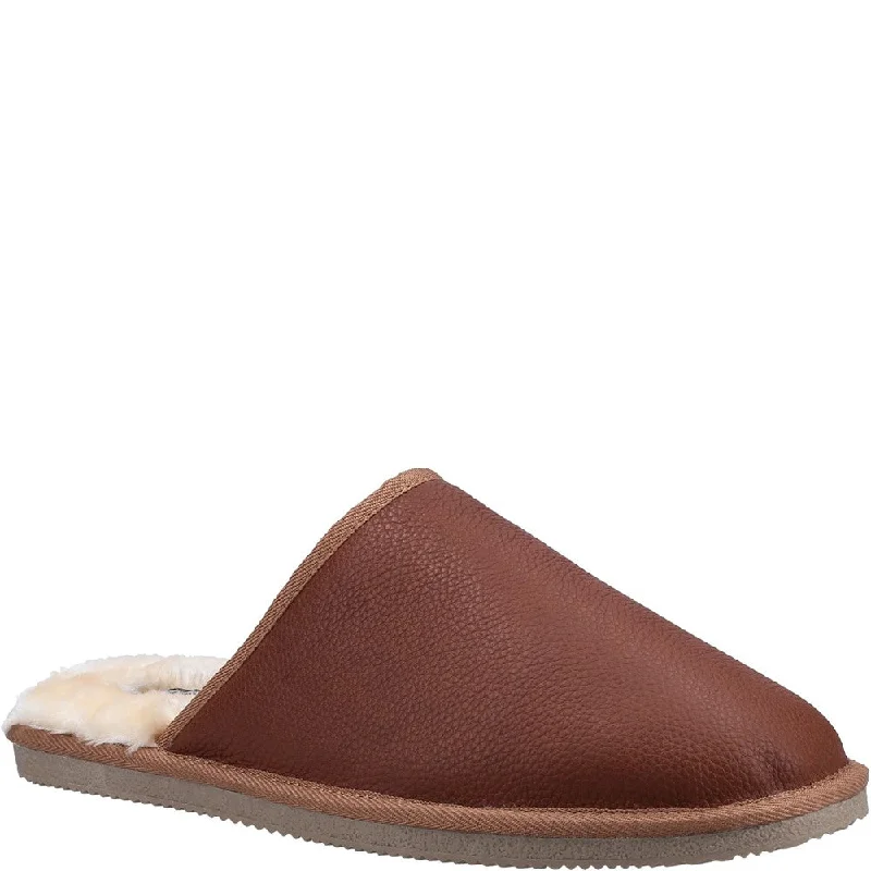 Tan Coady Leather Slippers