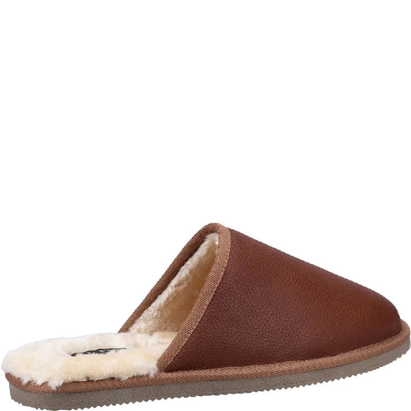 Tan Coady Leather Slippers