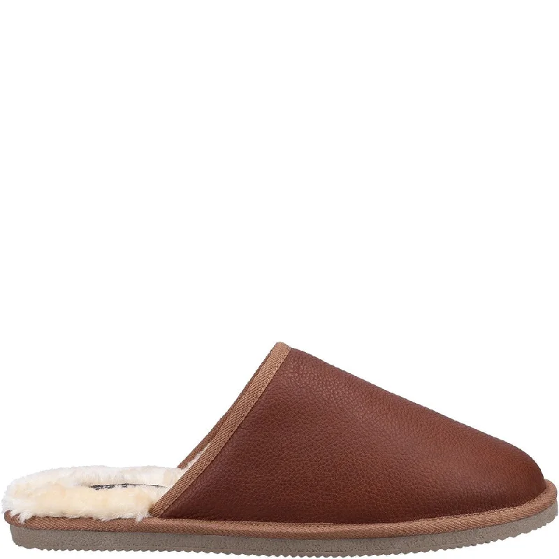 Tan Coady Leather Slippers