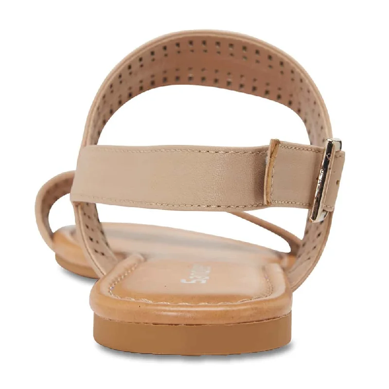 Dainty Sandal in Nude Leather