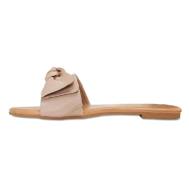 Dove Slide in Nude Leather