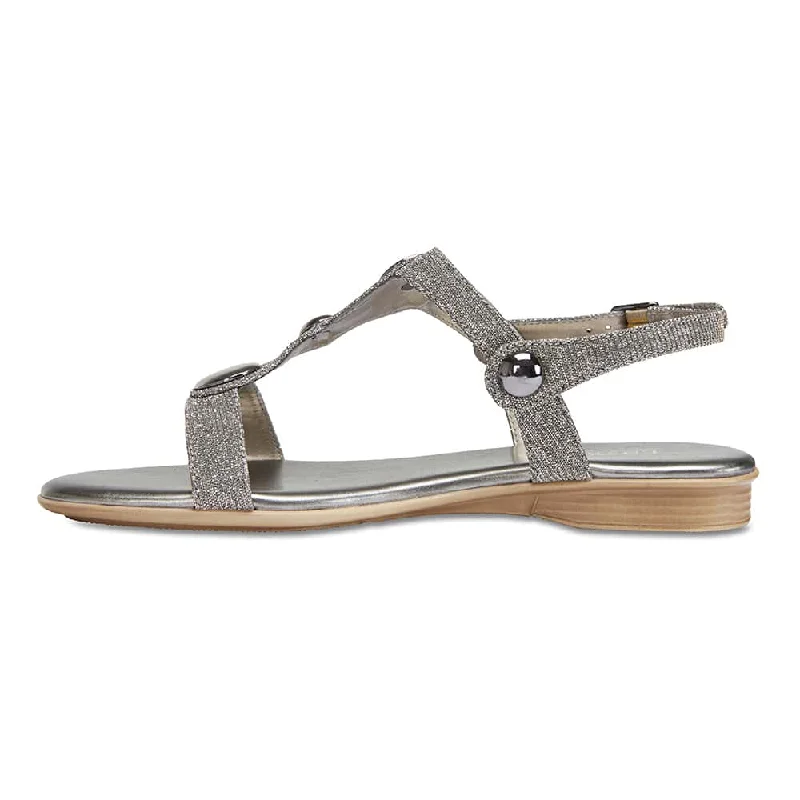 Fiasco Sandal in Pewter Fabric