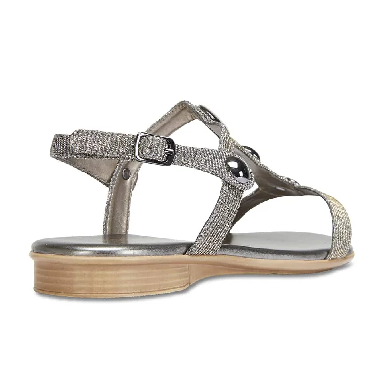 Fiasco Sandal in Pewter Fabric