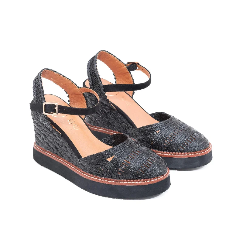 Flavia Black Espadrilles