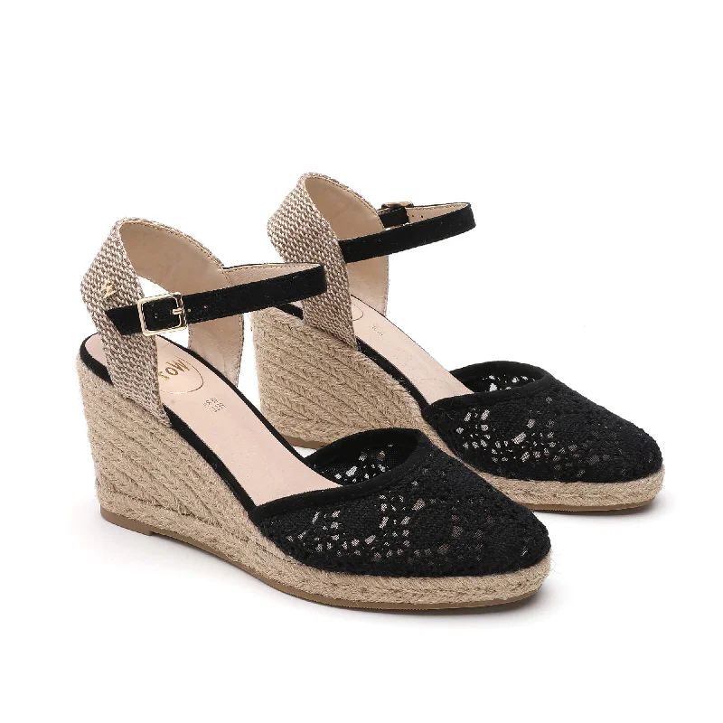 Joy Black Espadrilles