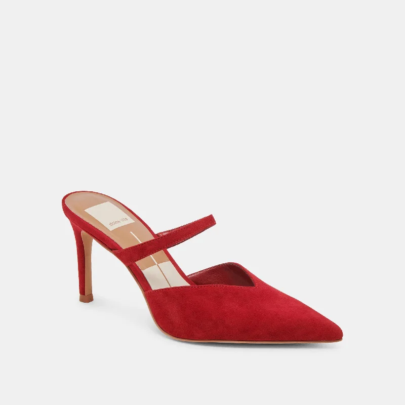 KANIKA HEELS CRIMSON SUEDE