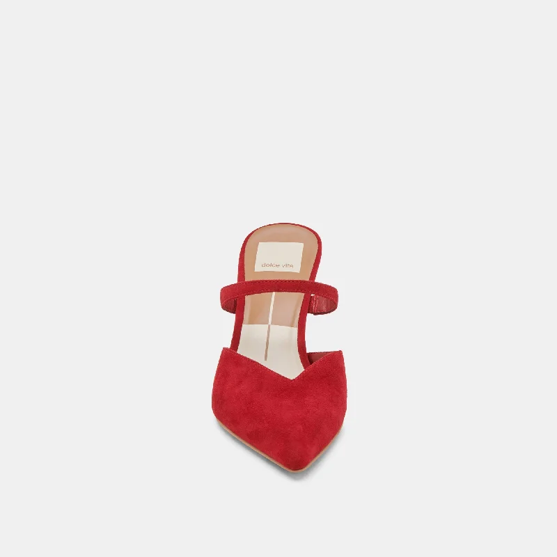 KANIKA HEELS CRIMSON SUEDE