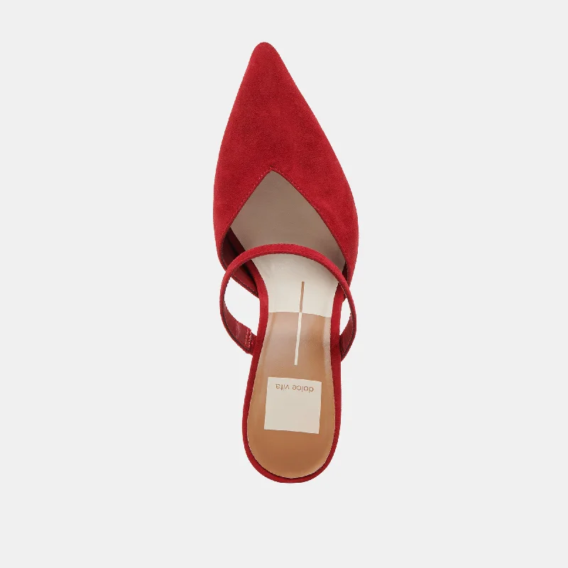 KANIKA HEELS CRIMSON SUEDE