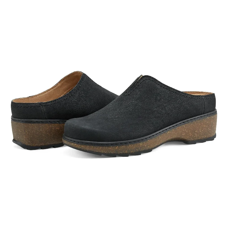 Kolia Round Toe Slip-on Casual Heeled Mules