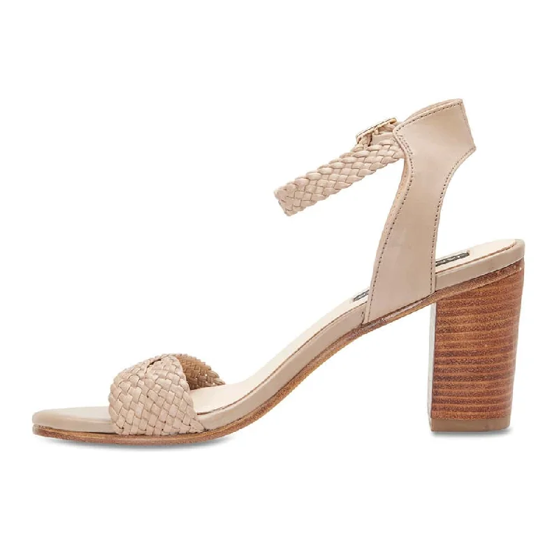 London Heel in Nude Leather