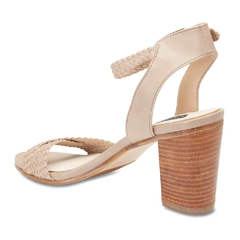 London Heel in Nude Leather