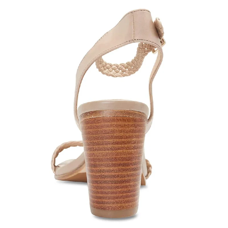 London Heel in Nude Leather