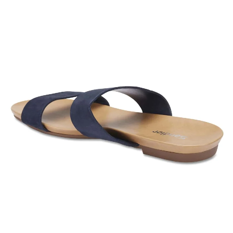 Malibu Sandal in Navy Leather