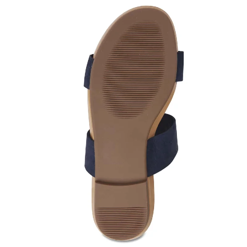 Malibu Sandal in Navy Leather