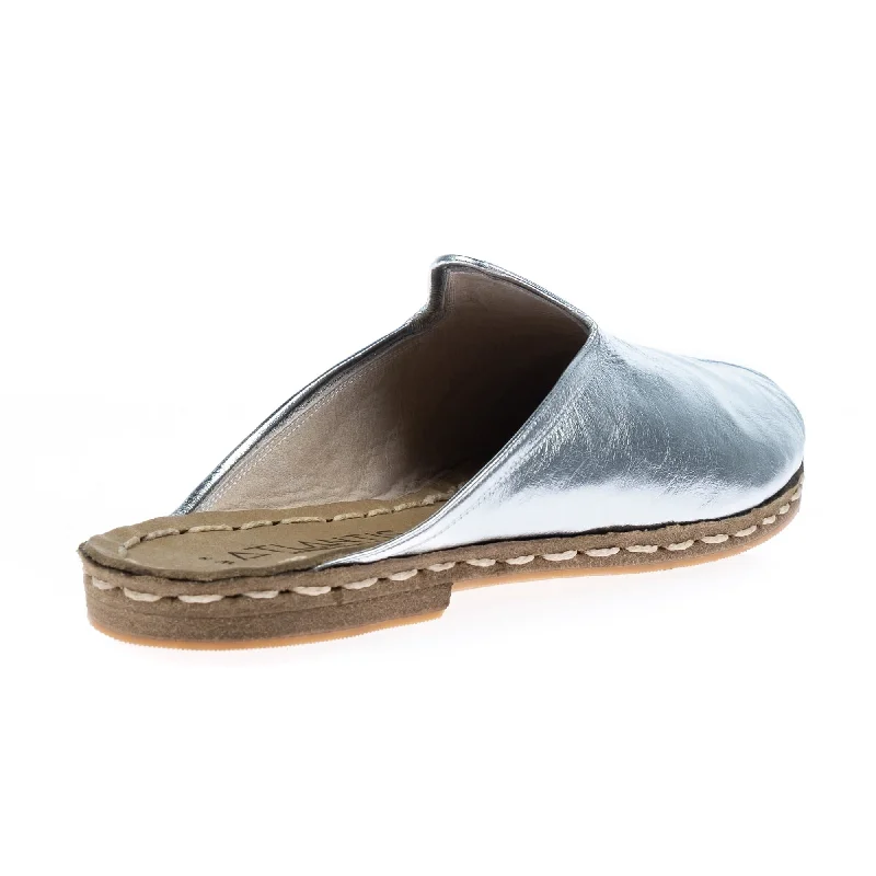 Men's Silver Slippers