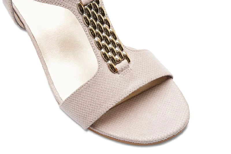 Nolan Heel in Neutral Fabric