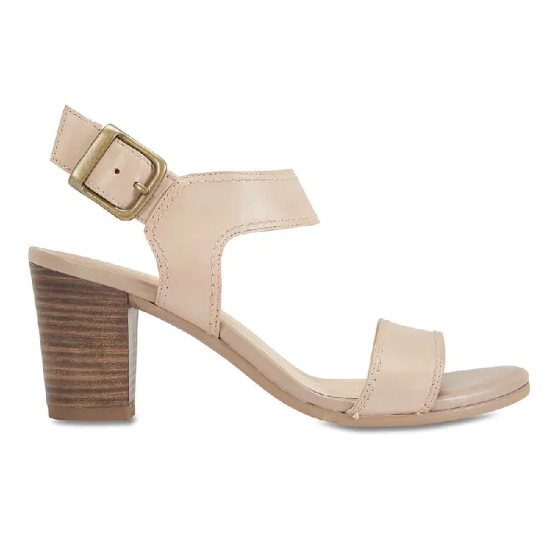 Opal Heel in Neutral Leather