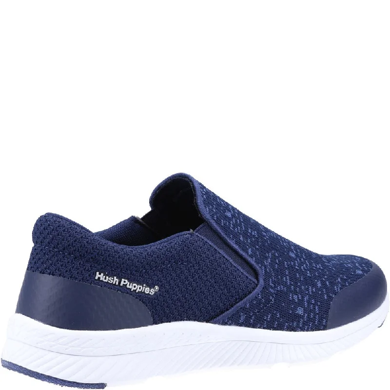 Navy Robbie Slip-On Trainers