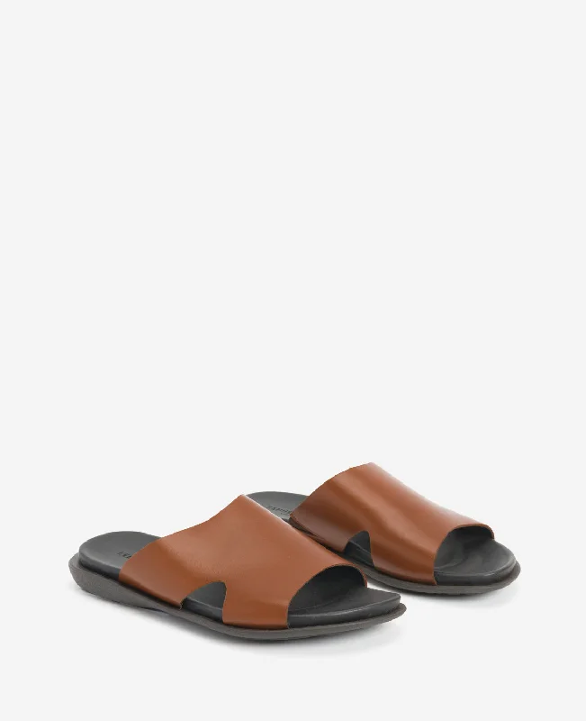 Sand-Y Beach Leather Slide Sandal