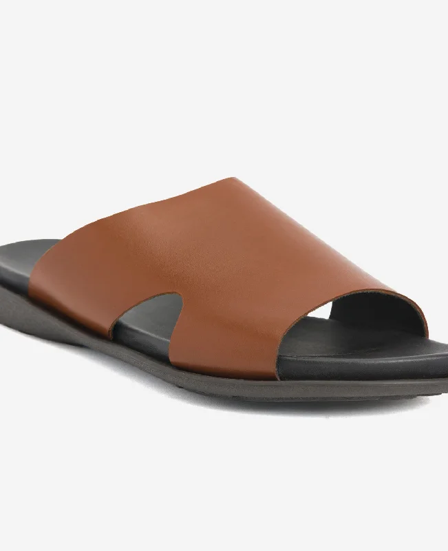 Sand-Y Beach Leather Slide Sandal