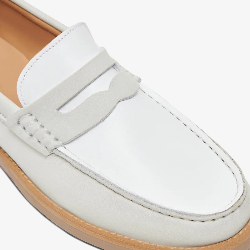 The Essex Penny Loafer - Light Grey