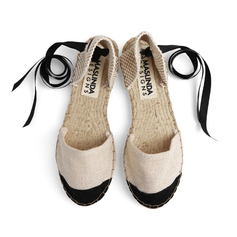 Ma Belle Vegan Espadrilles-Ecru-Classic Sole