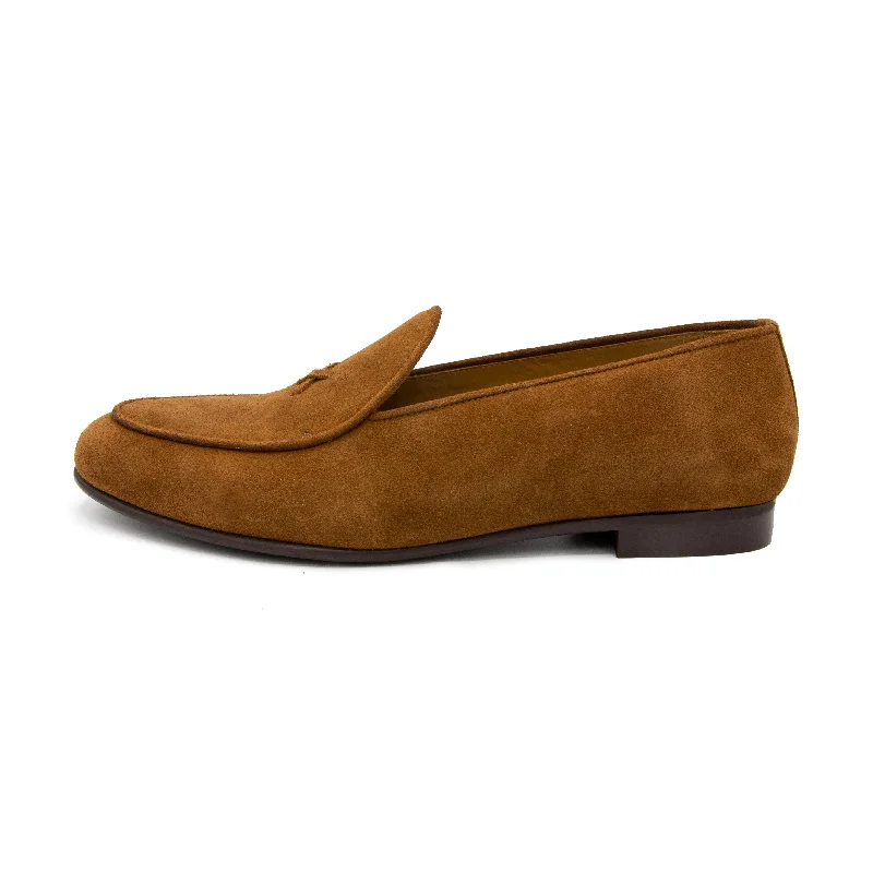 Women's Cognac Suede Milano